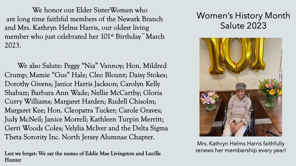 Salute NAACP Elder SisterWomen2023
